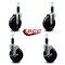 Service Caster 5'' Hard Rubber Wheel Swivel 1-1/8'' Expand Stem Caster Set 2 Brakes, 4PK SCC-EX20S514-HRS-2-TLB-2-118 - alternate 4